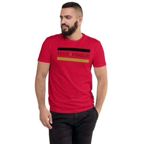 Teesafrique Classic Band Script Logo Print Men's Club Tee