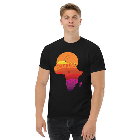 Teesafrique Strive To Emerge Print Men's Tee