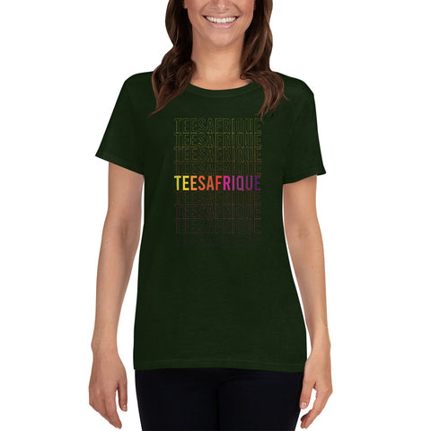 Teesafrique Rainbow Graphic Print Women's Tee
