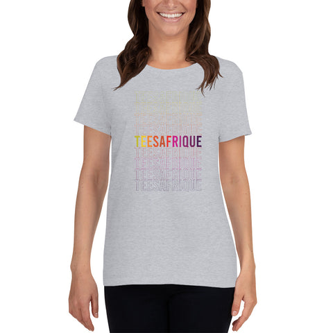 Teesafrique Rainbow Graphic Print Women's Tee