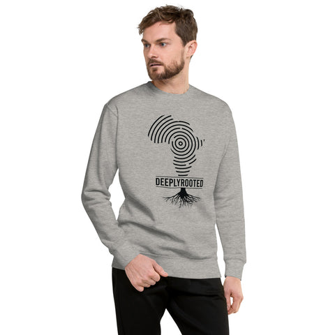 Teesafrique Unisex Fleece Deeply Rooted print Sweatshirt