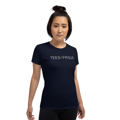 Teesafrique Classic Scrip Logo Print Women's Tee
