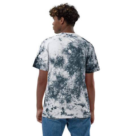 Teesafrique Sustainable Oversized tie-dye Embroidered Logo Graphic Mens Tee