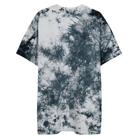 Teesafrique Sustainable Oversized tie-dye Embroidered Logo Graphic Womens Tee