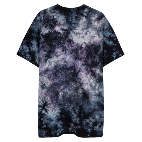 Teesafrique Sustainable Oversized tie-dye Embroidered Logo Graphic Womens Tee
