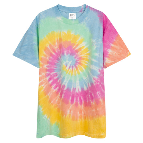 Teesafrique Sustainable Oversized tie-dye Embroidered Logo Graphic Womens Tee