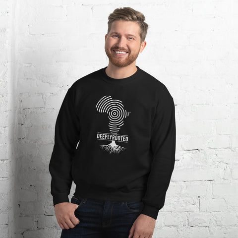 Teesafrique Unisex Sweatshirt Deeply Rooted Print
