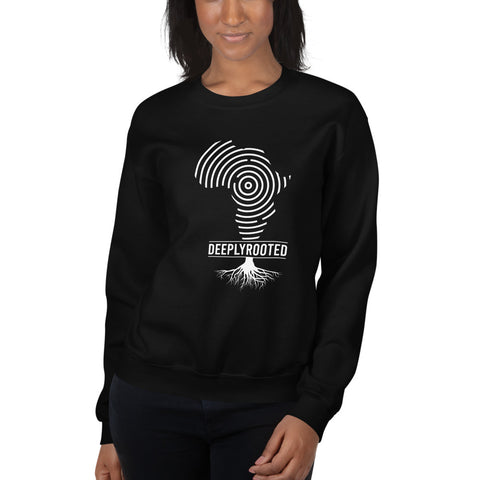 Teesafrique Unisex Sweatshirt Deeply Rooted Print