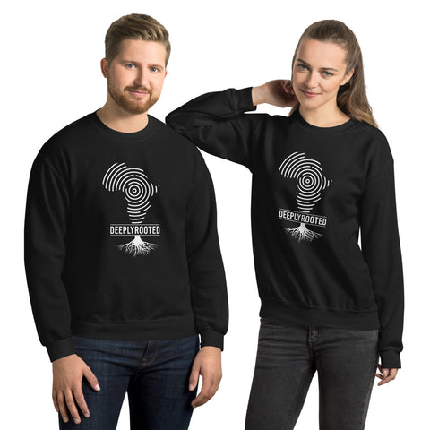 Teesafrique Unisex Sweatshirt Deeply Rooted Print
