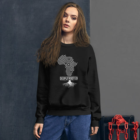 Teesafrique Unisex Sweatshirt Deeply Rooted Print