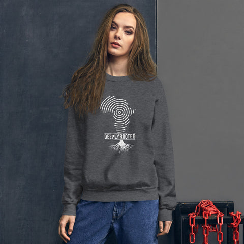 Teesafrique Unisex Sweatshirt Deeply Rooted Print