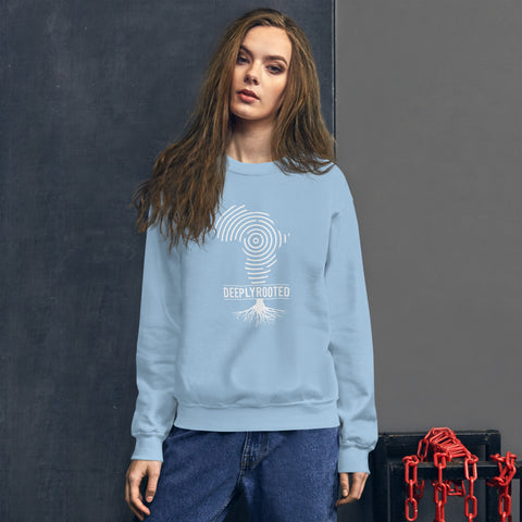 Teesafrique Unisex Sweatshirt Deeply Rooted Print
