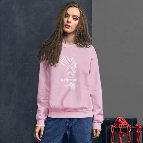 Teesafrique Unisex Sweatshirt Deeply Rooted Print