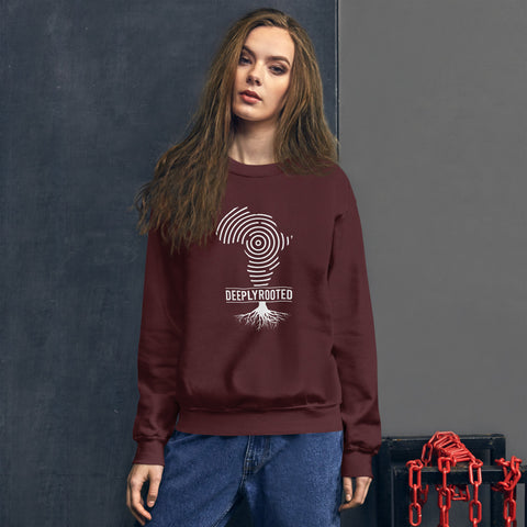 Teesafrique Unisex Sweatshirt Deeply Rooted Print