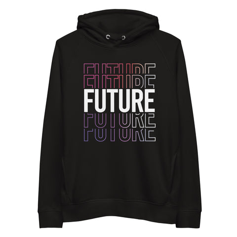 Teesafrique Sustainable Future white Unisex pullover hoodie