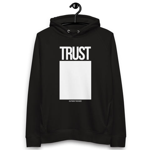 Teesafrique Sustainable Trust Outside the box Statement Unisex pullover hoodie