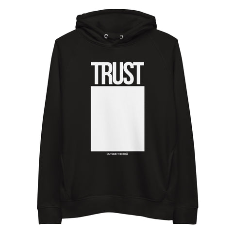 Teesafrique Sustainable Trust Outside the box Statement Unisex pullover hoodie