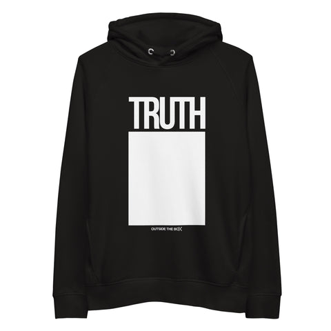 Teesafrique Sustainable Truth Outside the box Statement Unisex pullover hoodie