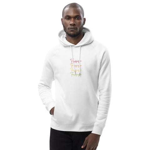 Teesafrique Sustainable Graphic Script Unisex pullover hoodie