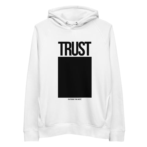 Teesafrique Sustainable Trust Outside the box Statement Unisex pullover hoodie