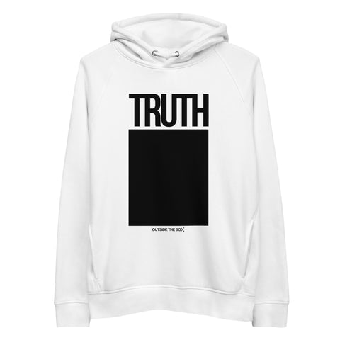Teesafrique Sustainable Truth Outside the box Statement Unisex pullover hoodie