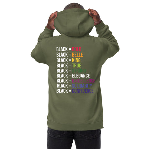 Teesafrique Sustainable Black Is Statement Unisex fashion hoodie
