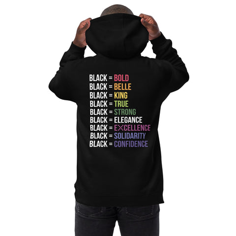 Teesafrique Sustainable Black Is Statement Unisex fashion hoodie