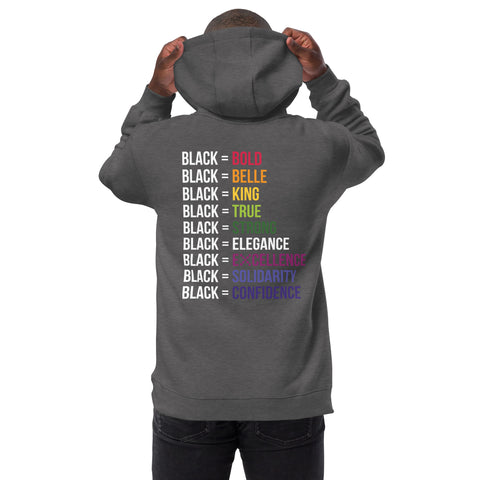 Teesafrique Sustainable Black Is Statement Unisex fashion hoodie