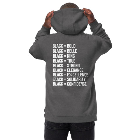 Teesafrique Sustainable Black is Statement Unisex fashion hoodie