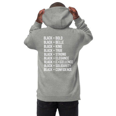Teesafrique Sustainable Black is Statement Unisex fashion hoodie