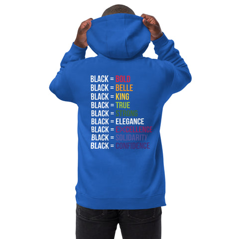 Teesafrique Sustainable Black Is Statement Unisex fashion hoodie