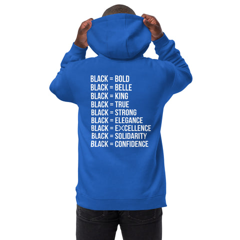 Teesafrique Sustainable Black is Statement Unisex fashion hoodie