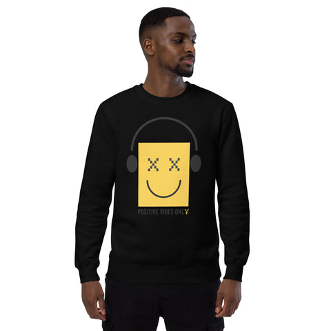 Teesafrique Sustainable Positive Vibes Only Statement Unisex fashion sweatshirt