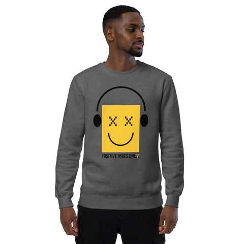 Teesafrique Sustainable Positive Vibes Only Statement Unisex fashion sweatshirt