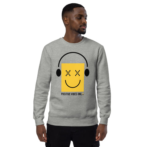 Teesafrique Sustainable Positive Vibes Only Statement Unisex fashion sweatshirt