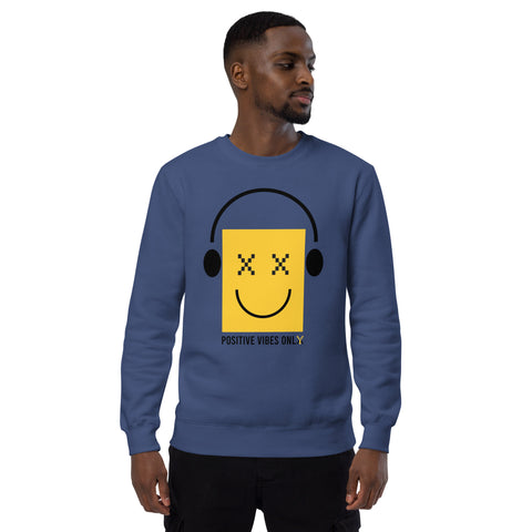 Teesafrique Sustainable Positive Vibes Only Statement Unisex fashion sweatshirt