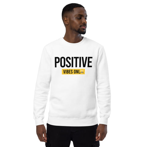 Teesafrique Sustainable Positive Vibes Only Statement Unisex fashion sweatshirt