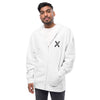 Teesafrique Sustainable Brushstroke Graphic Unisex fleece zip up hoodie
