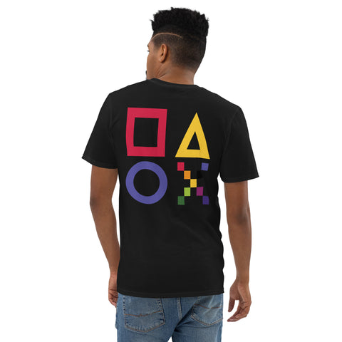 Teesafrique Sustainable Gaming Colored Logos Graphic Men’s Tee