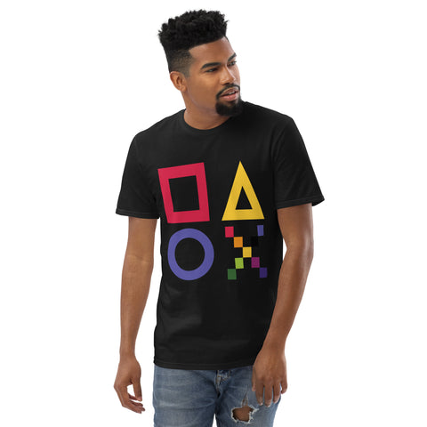 Teesafrique Sustainable Gaming Colored Logos Graphic Men’s Tee