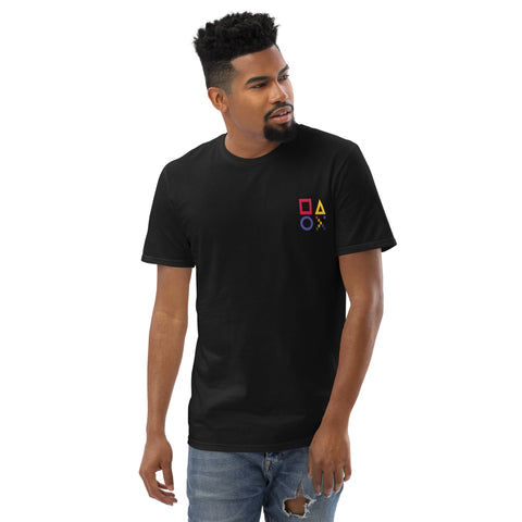 Teesafrique Sustainable Gaming Colored Logos Graphic Men’s Tee