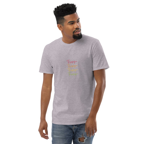 Teesafrique Sustainable Script Colored Logos Graphic Men’s Tee