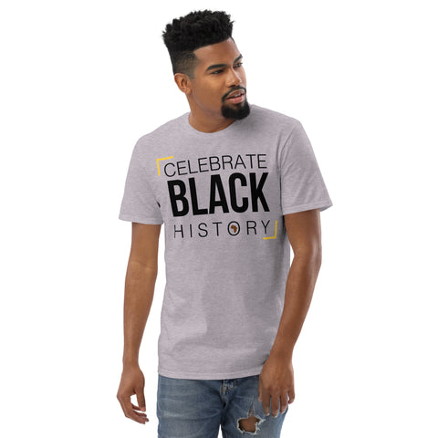 Teesafrique Sustainable Celebrate Black History Statement piece bLK Short-Sleeve T-Shirt