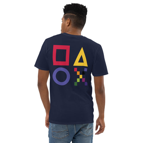Teesafrique Sustainable Gaming Colored Logos Graphic Men’s Tee
