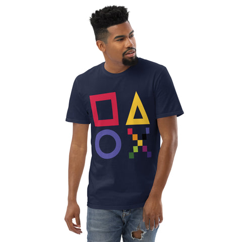 Teesafrique Sustainable Gaming Colored Logos Graphic Men’s Tee