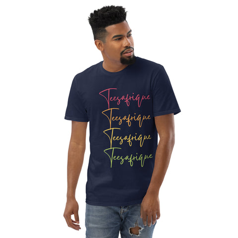 Teesafrique Sustainable Script Colored Logos Graphic Men’s Tee