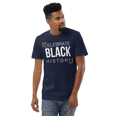 Teesafrique Sustainable Celebrate Black History Statement piece bLK Short-Sleeve T-Shirt