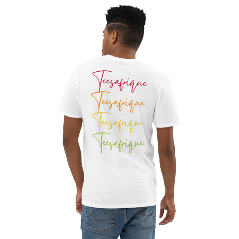 Teesafrique Sustainable Script Colored Logos Graphic Men’s Tee