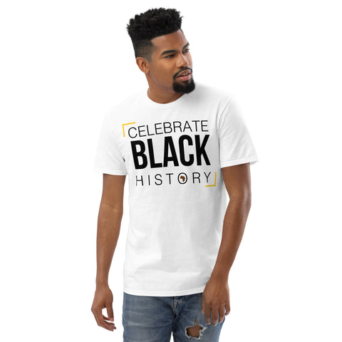 Teesafrique Sustainable Celebrate Black History Statement piece bLK Short-Sleeve T-Shirt