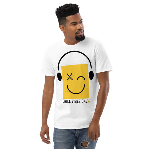 Teesafrique Sustainable Vibes Only Emoji Statement Short-Sleeve T-Shirt